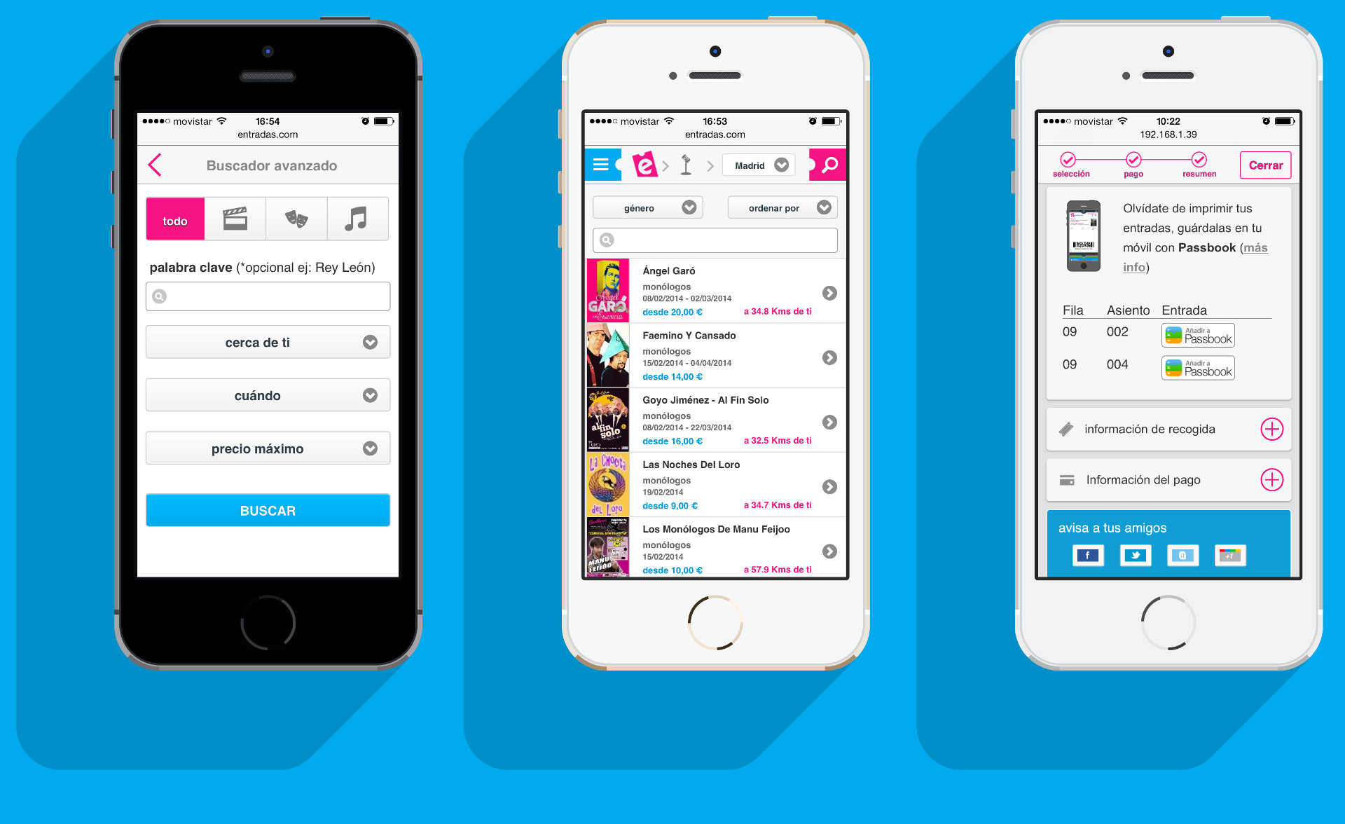 entradas app ios