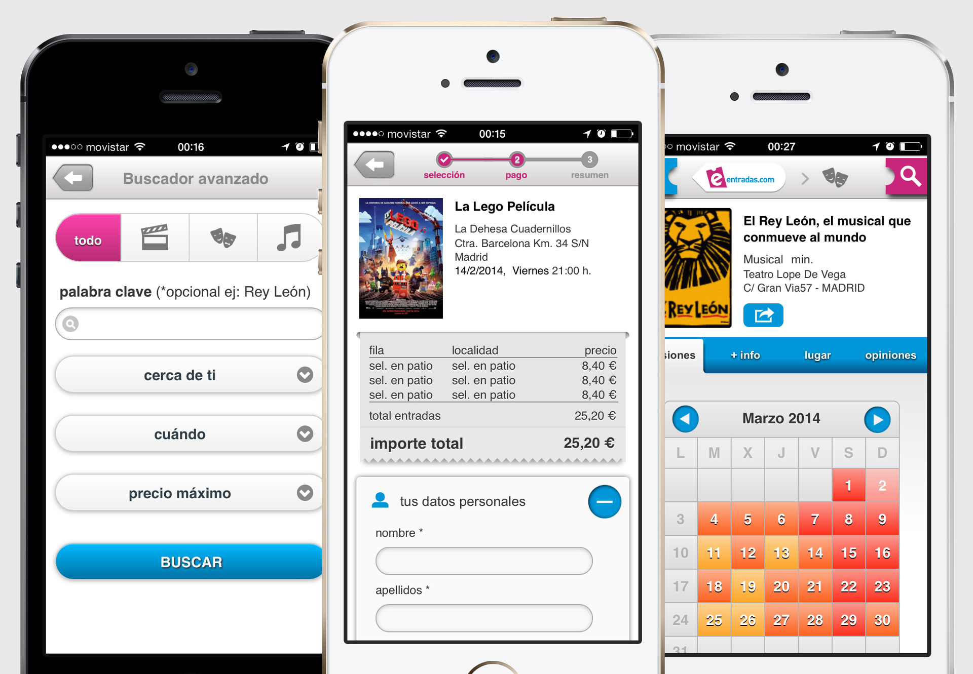 entradas app ios